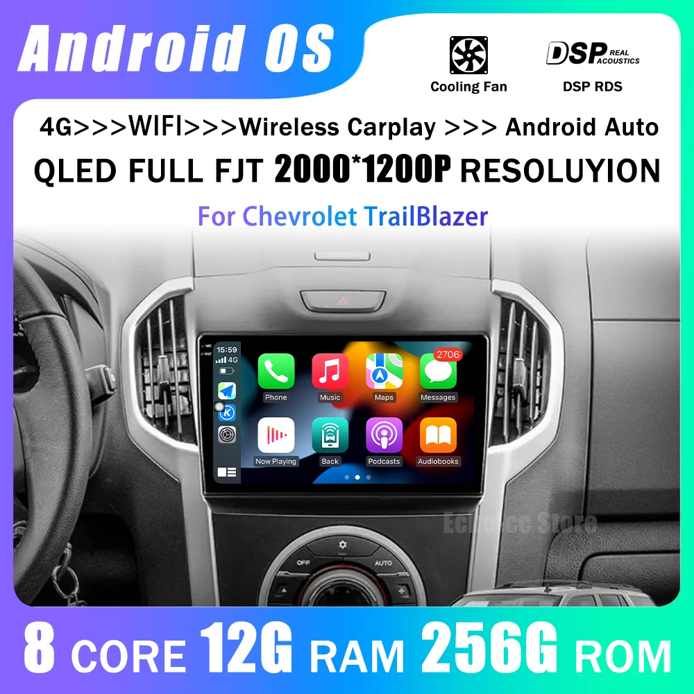 

for Chevrolet TrailBlazer 2012 2013 2014 2015 2016 Car Multimedia Video Audio Player Navigation GPS Android OS 2.5D Touch Screen