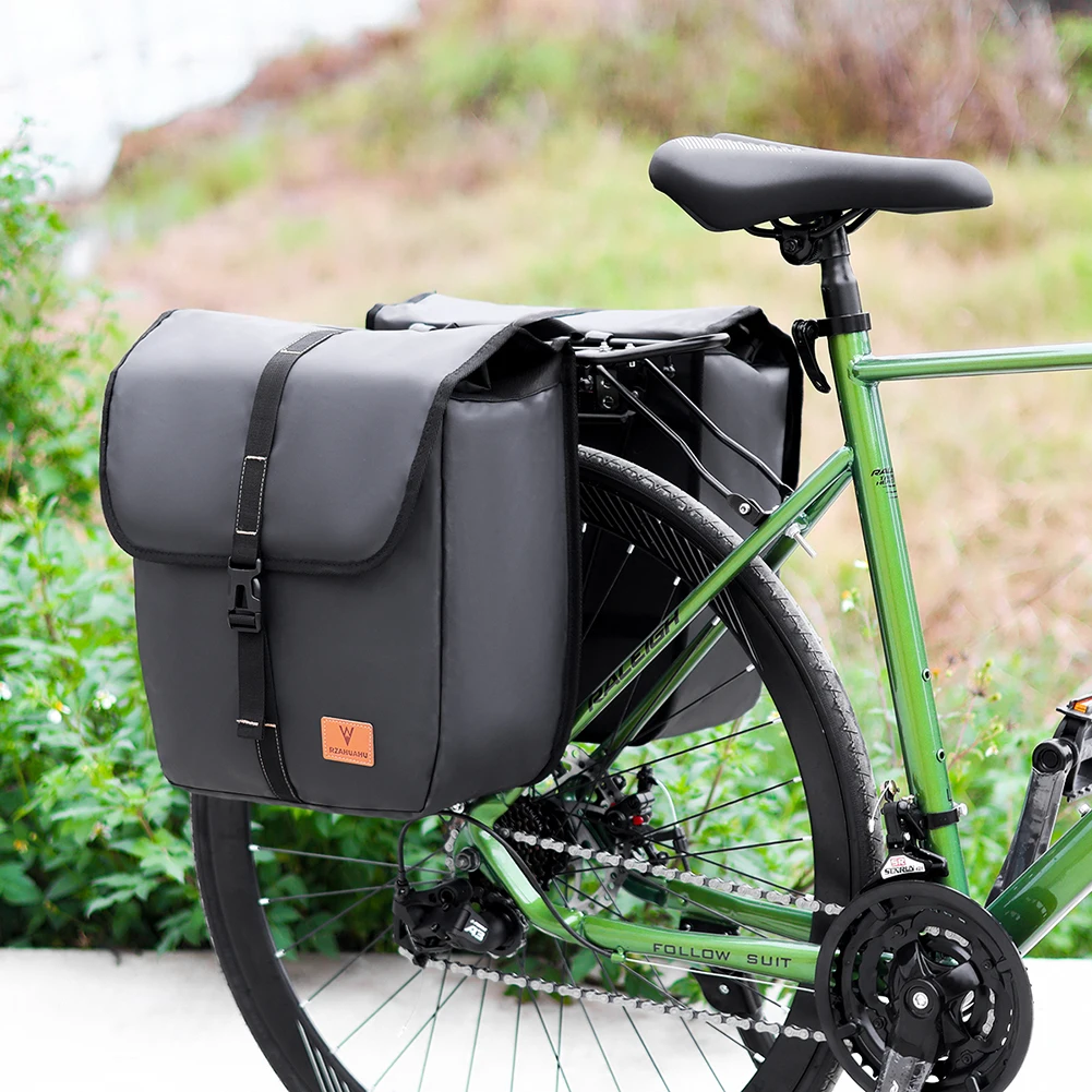 Bike Rack Bag Trunk Bag with Handle Waterproof Bicycle Rear Seat Cargo Bag Large Capacity Rear Pack Trunk Pannier Handbag