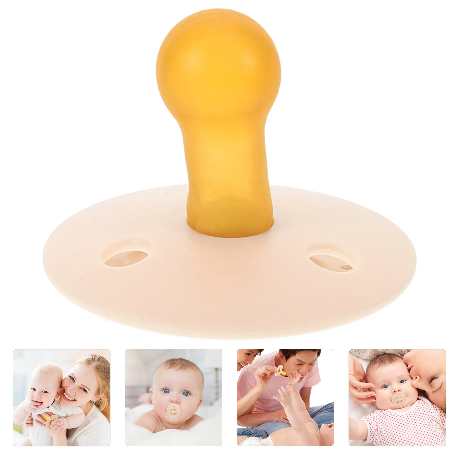 

Silicone Baby Pacifier Newborn Portable Lightweight Teething Soothing Pacifier Infant Oral Development Soother for Baby
