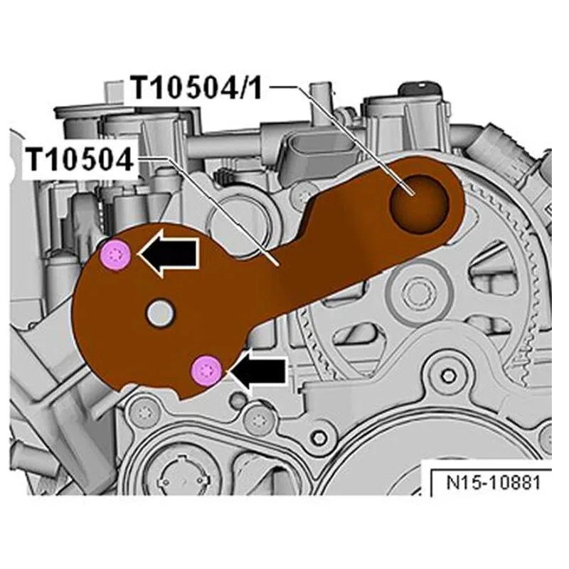 Professional Engine Timing Lock Tool Set 4‑Pcs for VW Skoda Ad 1.4 TFSI TSI Petrol Engine Repair