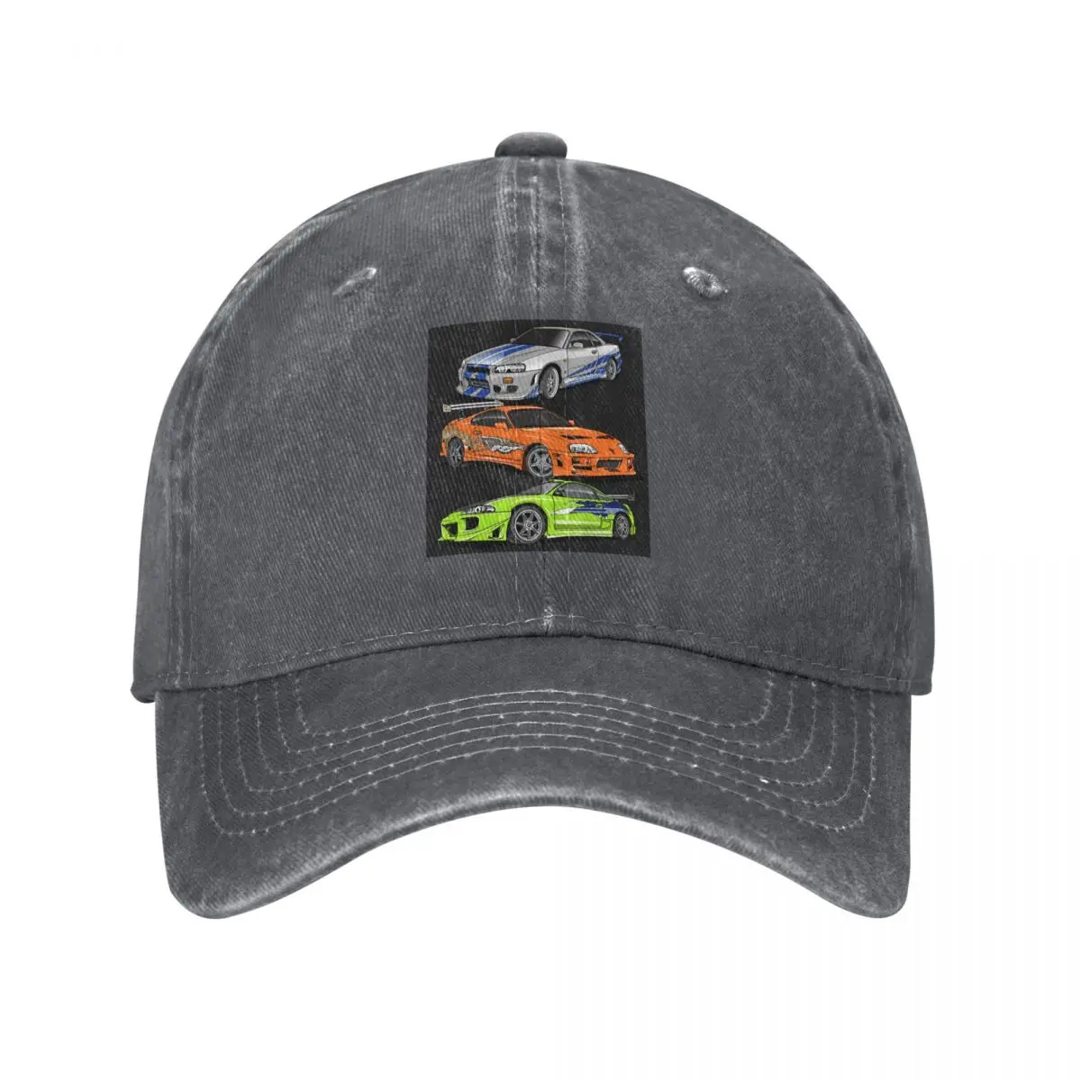Movie Fast And Furious Brian O'connor Baseball Caps Snapback Denim Fabric Hats Outdoor Sports Baseball Cowboy Hat for Men Women