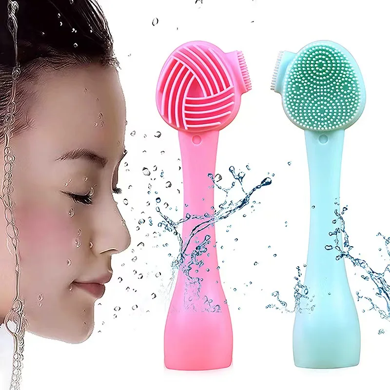 

Multi-functional Silicone Skin Face Deep Wash Cleanser Massager Facial Cleansing Brush Alar Groove Face Spin Brush for Pet