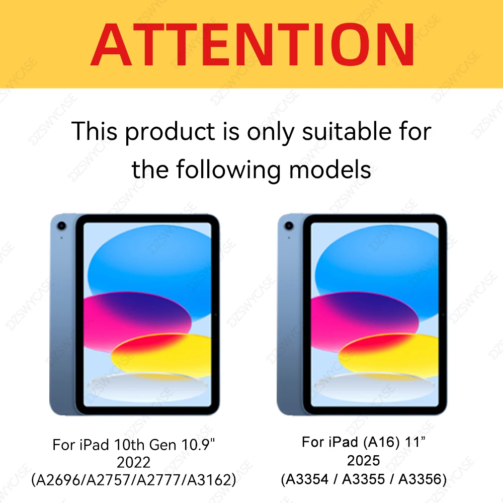 360 Rotation Case For iPad 10th 11th Generation A16 10.9/11 Inch, With Pencil Holder Cover, Auto Sleep/Wake Function Tablet Case