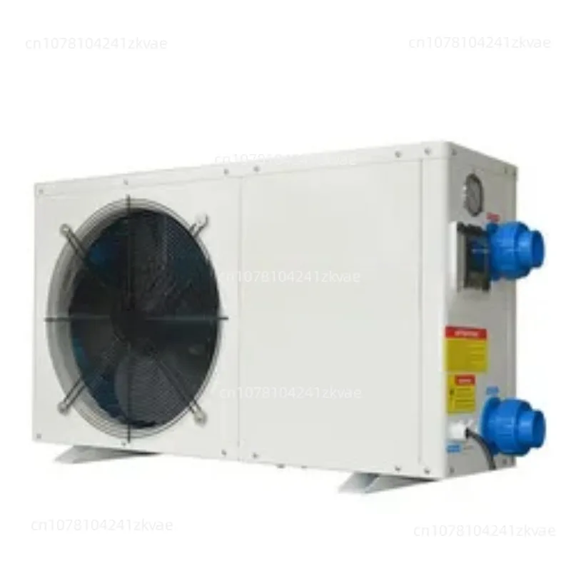 Swimming Pool Titanium Heat Exchanger High Efficiency on/off Galvanized Steel Shell Air Source Heat Pump Heater Chiller Villa