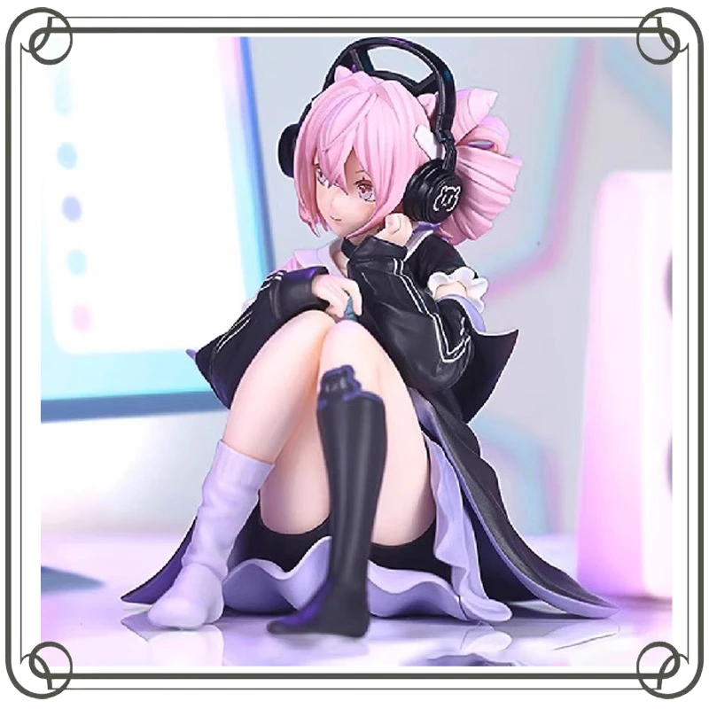 

Arknights Action Figure Kal'tsit Позëмка Cute Cartoon Sitting Posture Pressed Instant Noodles Car Peripherals Ornament Gifts