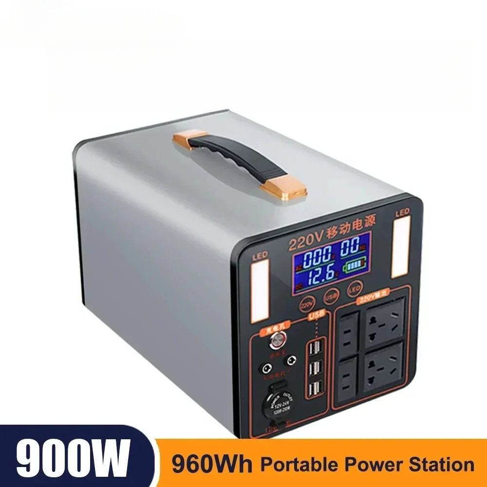 200-240V 960Wh Portable Power Bank Station 900Wh Pure Sine Wave Solar Generator LiFePO4 Lithium Battery Power Supply 220V AC