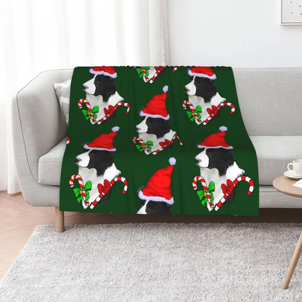 Border Collie Christmas Gifts Throw Blanket Thin anime Bed blankets and throws christmas gifts Thins Blankets