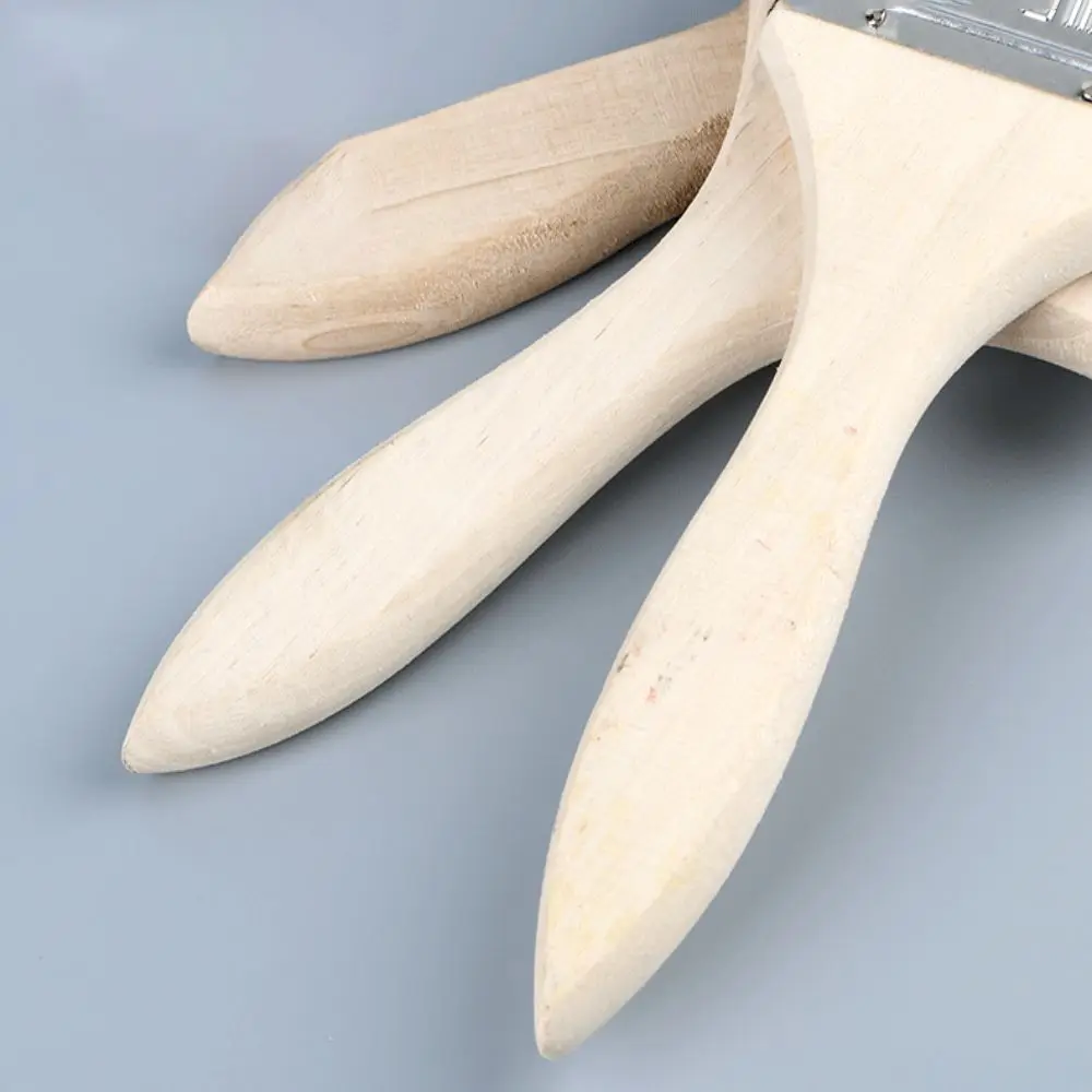 Kwast met houten handvat en haren Utility Paint Paint Tool Chip Penselen Verdikte acrylverfborstel