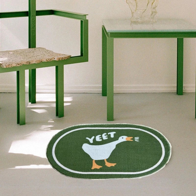 Cute Duck Bathroom Rug Funny Soft Bathtub Carpet Area Rugs Kitchen Rug Floor Mats Doormat Chic Home Room Decor