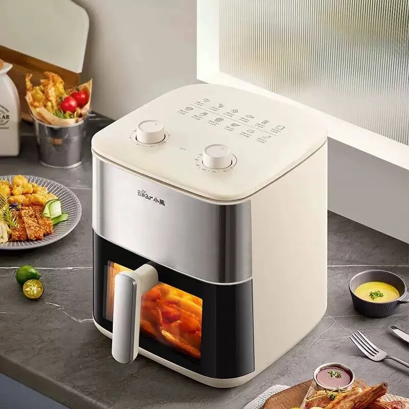 6.2L Air Fryer Household Visual Electric Deep Fryer No Need To Flip Metal Inner Cavity Multifunctional Electric Oven Integrated