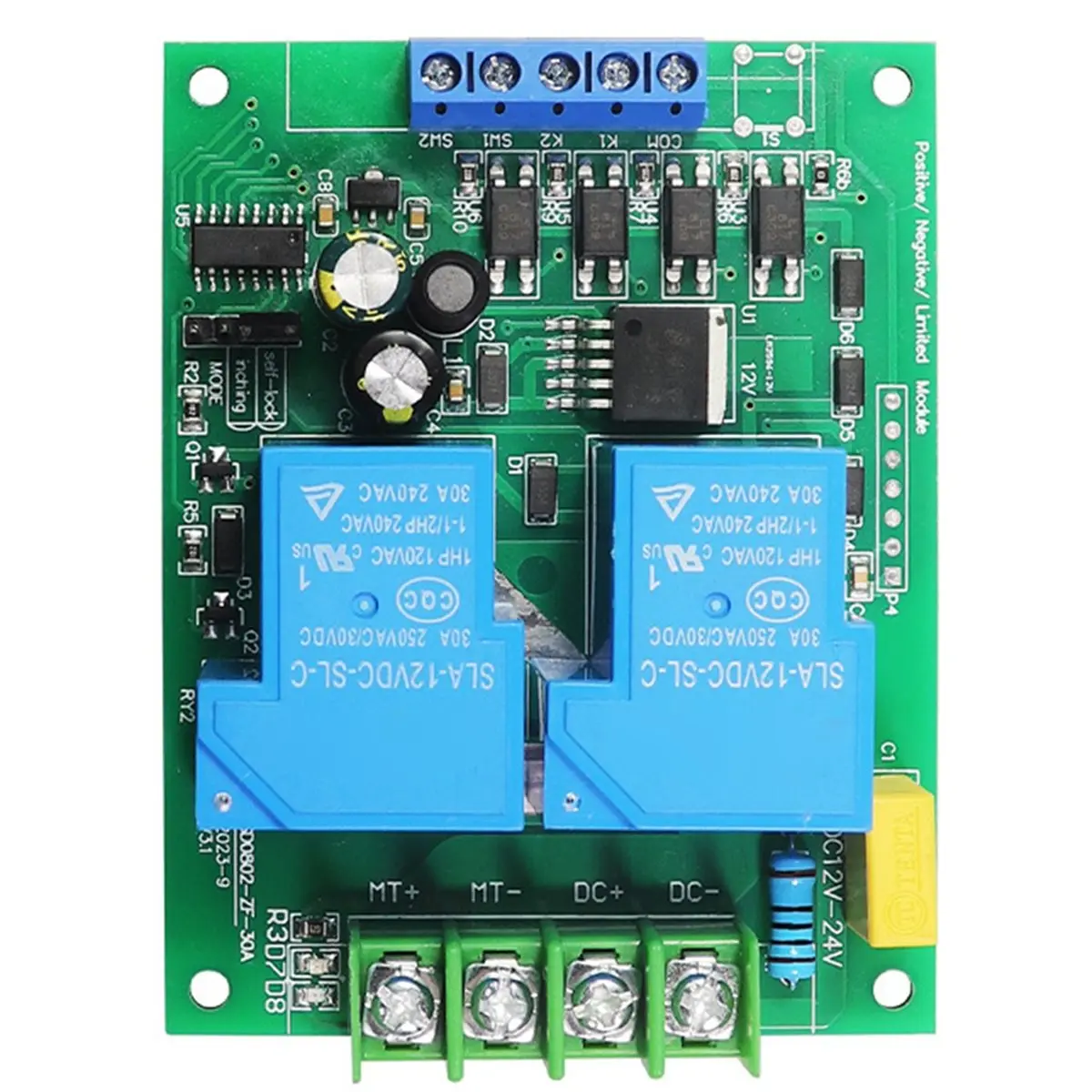 SD0802--30A DC Motor Drive Module 12V/24V with Forward/Reverse Control and Limit