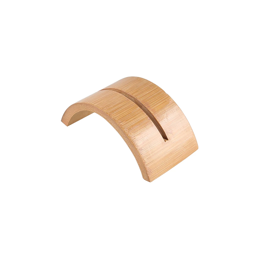 

Natural Bamboo Placecard Holder Price Label Place Card Menu Table Number Stand Memo Paper Note Photo Display Picture Holder