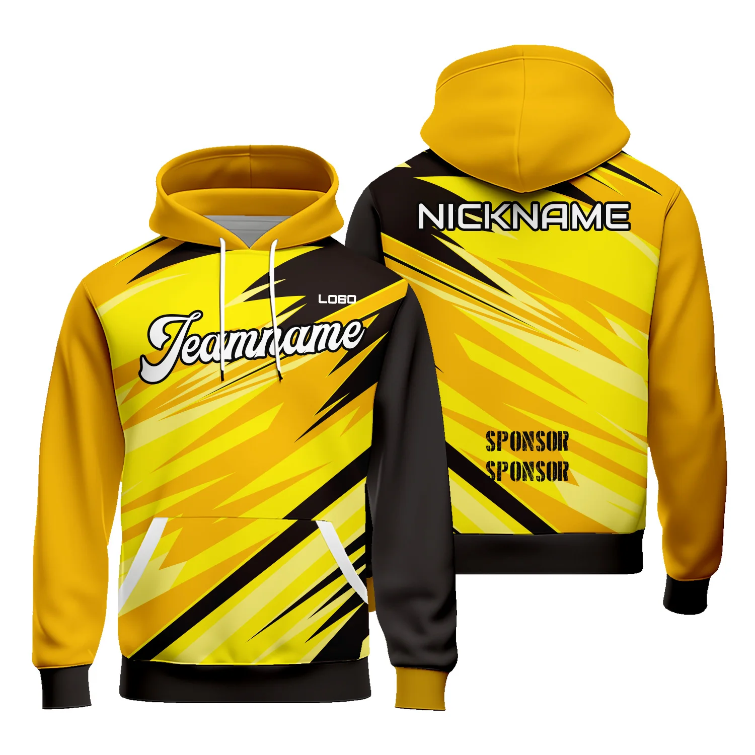 Custom Graphic Line Soccer Hoodies for Men Women Sublimation Hoody with Team Name Number