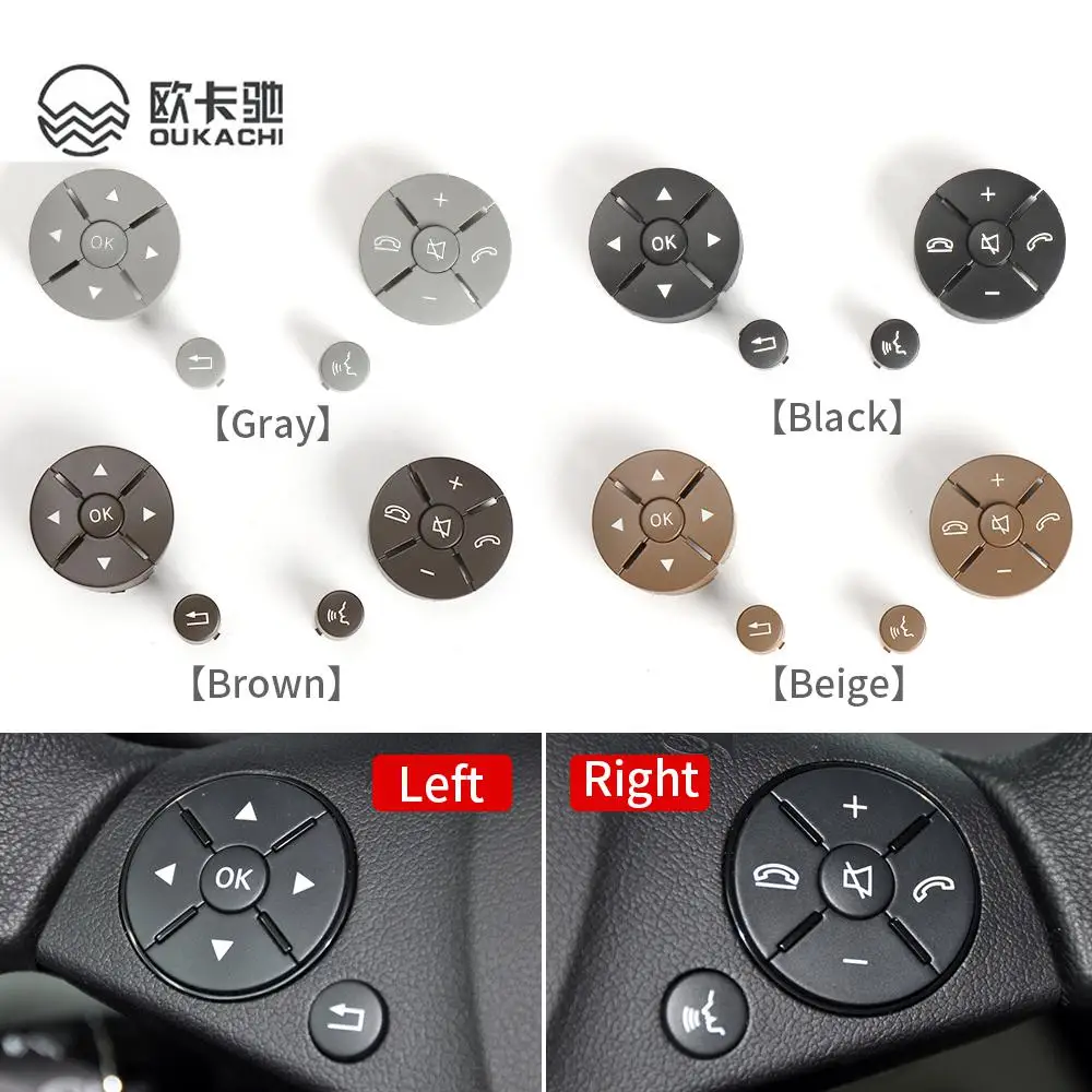 Car Multi-Function Steering Wheel Button Keys For Mercedes Benz C E GLK Class W204 X204 C180 C200 C250 C260 C300 C350 W207 W212