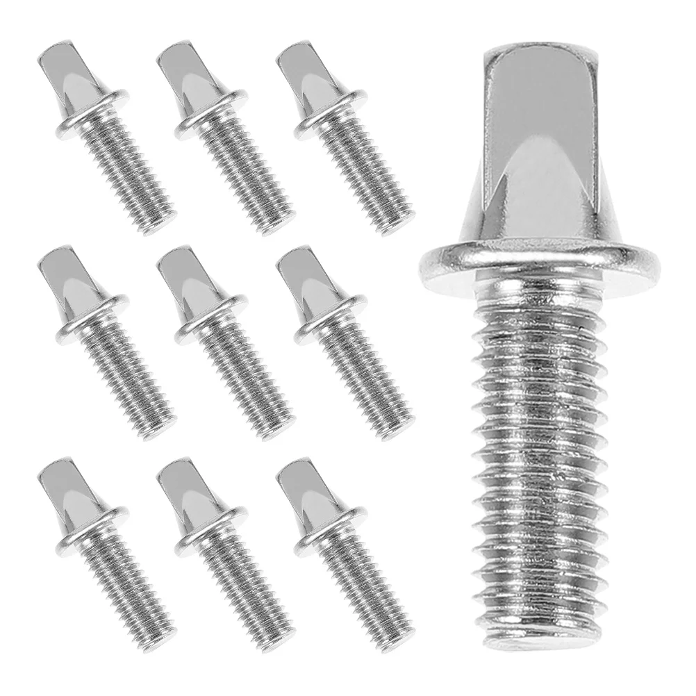 

10Pcs Drum Set Screws Metal Drum Lug Screws Drum Accessories Replacement Drum Screws ( ) metal drum set screws