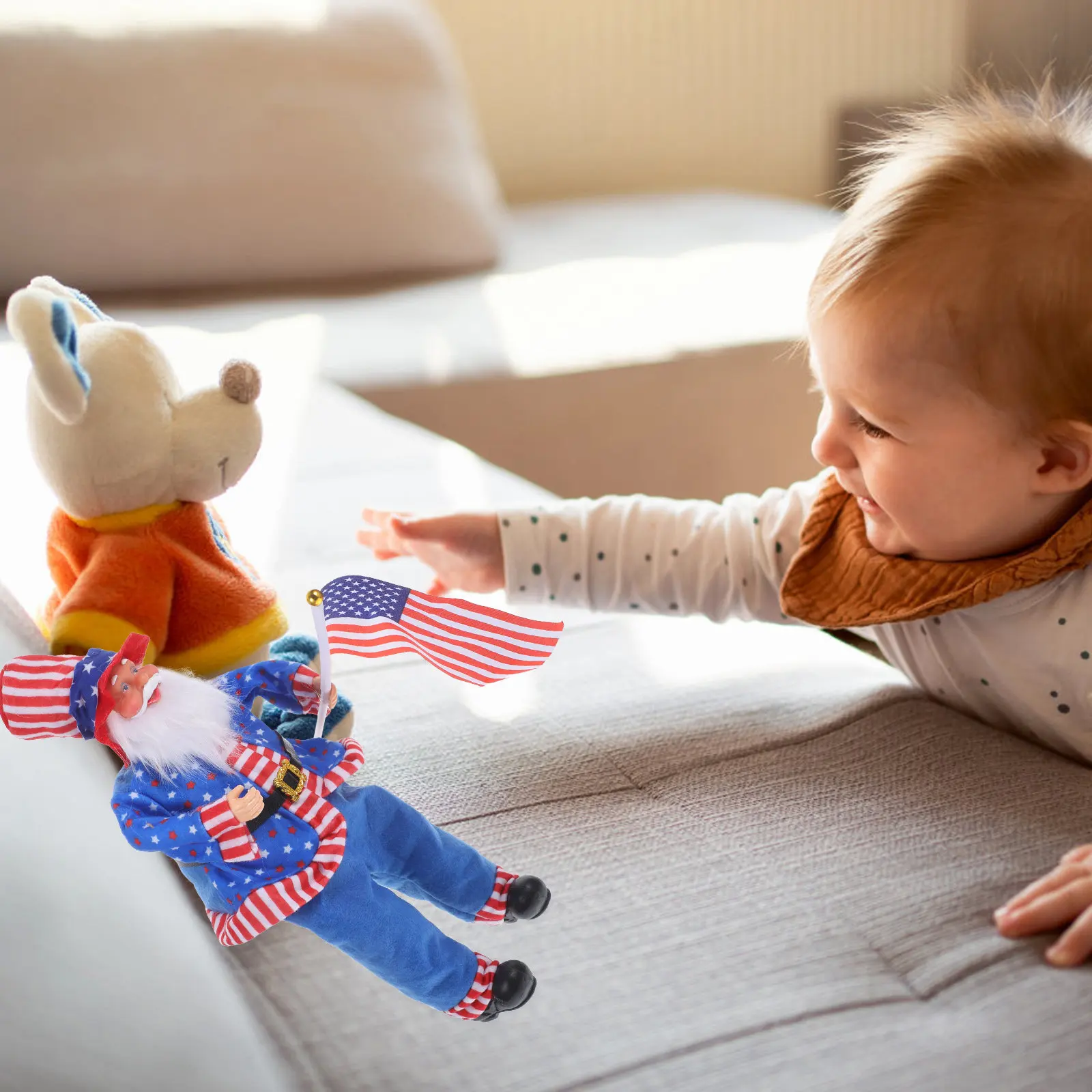 

Креативное украшение «Дядя на День независимости» для патриотического декора дома, аксессуар для вечеринки 4 июля, патриотический декор с изображением дяди