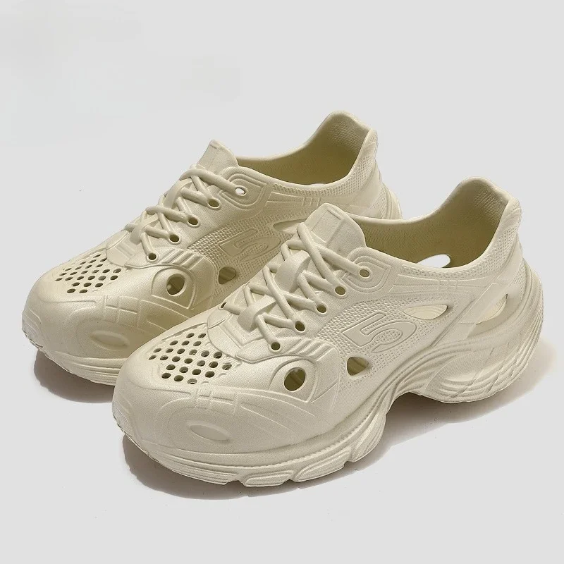 2026 Summer New Fashionable Thick Bottom Non Slip Hollow Breathable Women's Sports Shoes Beach Comfortable Sandals image 3