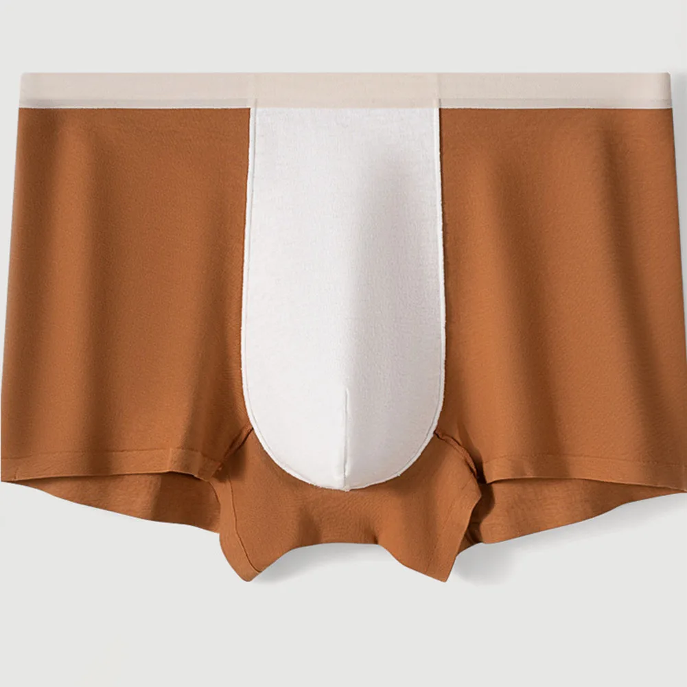 Men Thin Cotton Soft Boxers Mid Waist Underpants Sissy U Convex Pouch Couple Life Underwear Sexy Accessories Hot Trunks Calcinha