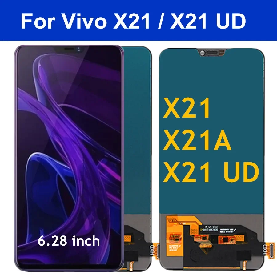 

6,28 "TFT X21 дисплей для Vivo X21 ЖК-дисплей сенсорный экран дигитайзер для Vivo X21 UD LCD X21A X 21 замена экрана X21A