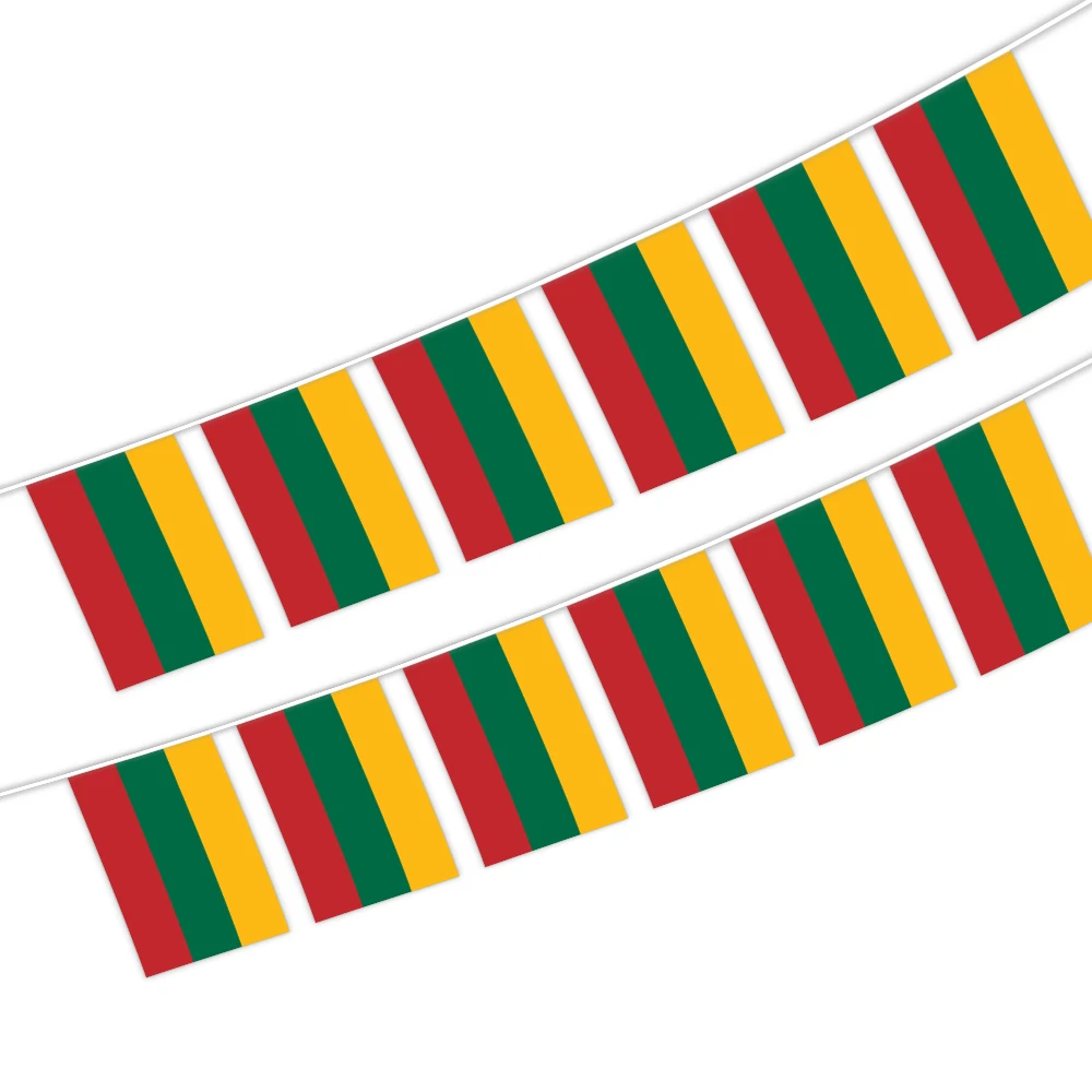 14x21CM Lithuania character string flag with Digital polyester printing (20pcs/set)