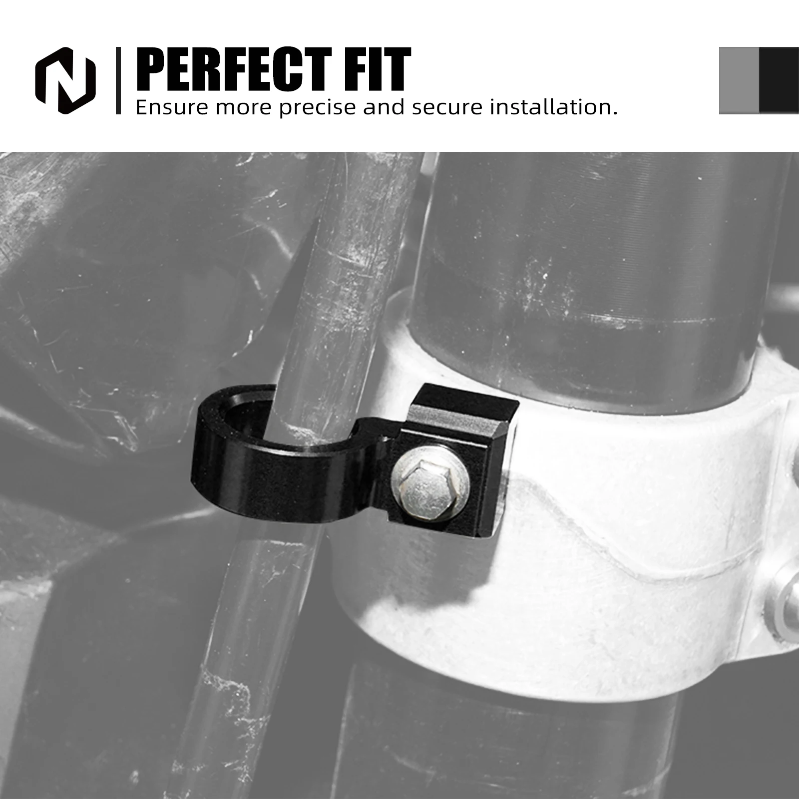 NICECNC pour Suzuki DRZ400SM DR-Z 400SM 2005-2024 RMX450Z RMX 450Z 2010-2011 support de serrage de câble de ligne de tuyau de frein avant de Motocross