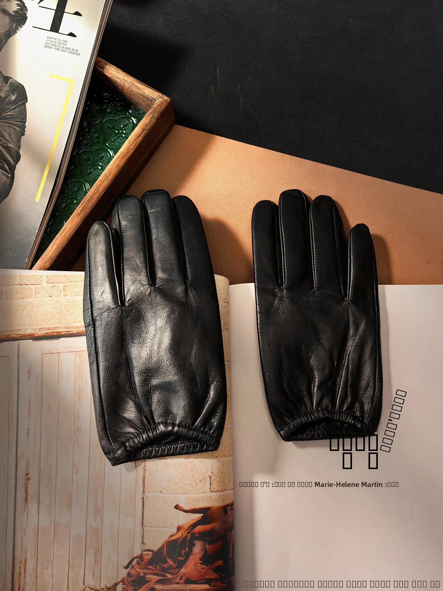 real-leather-gloves-men's-ort-touchscreen-goat-skin-thin-motorcycle-riding-autumn-winter-small-size-cycling-gloves