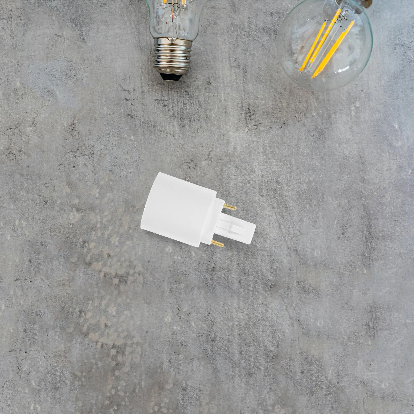 

G24d to E27 Adapter Fire Resistant Heat Resistant Converts 2-Pin Lamp Base Fixture to E27 Standard Lamp Socket Replacement Light