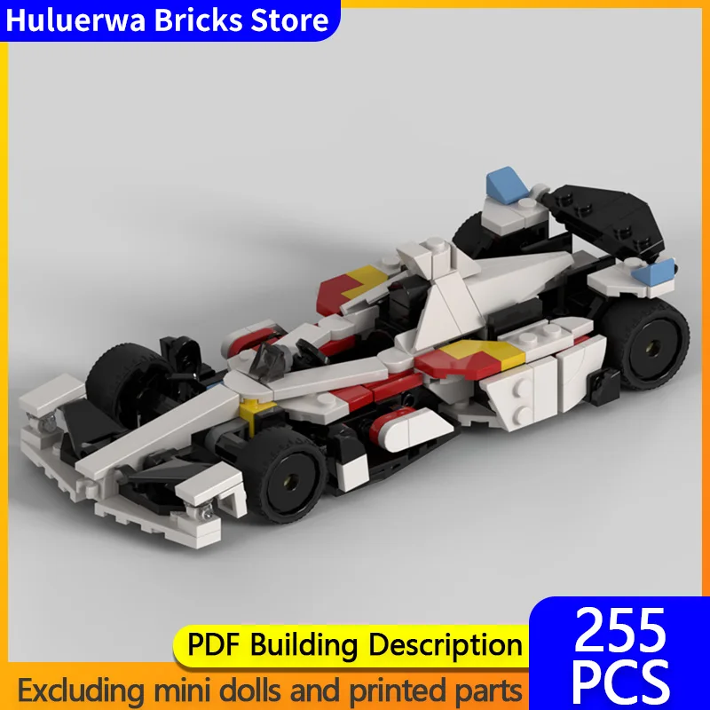 

Модель скоростного гоночного автомобиля MOC, строительные кирпичи, формула, гоночная модульная технология, детские праздничные подарки, сборные игрушки, костюм