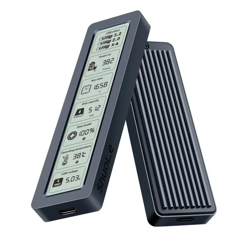

Smart screen, display SSD case, protocol high speed type c USB 3.2