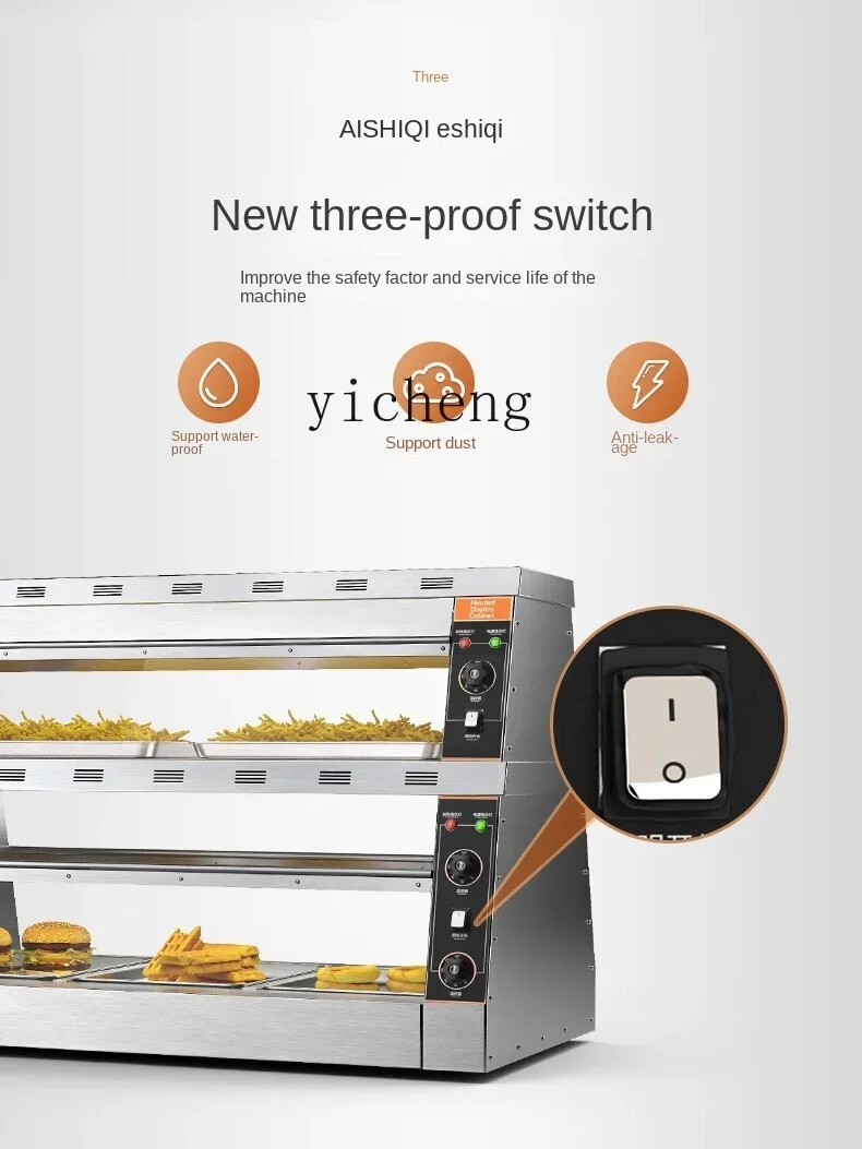 

ZC Commercial Heated Display Cabinet Food Small Electric Heating Thermostat Display Cabinet