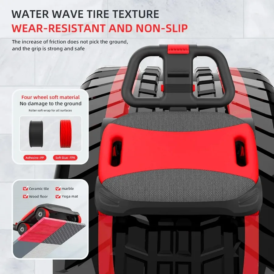 عجلة دوارة FIAMERMOR 2025 AB مع 4 عجلات لدعم الكوع والارتداد التلقائي لحرق الدهون في البطن بشكل فعال وCore T #6