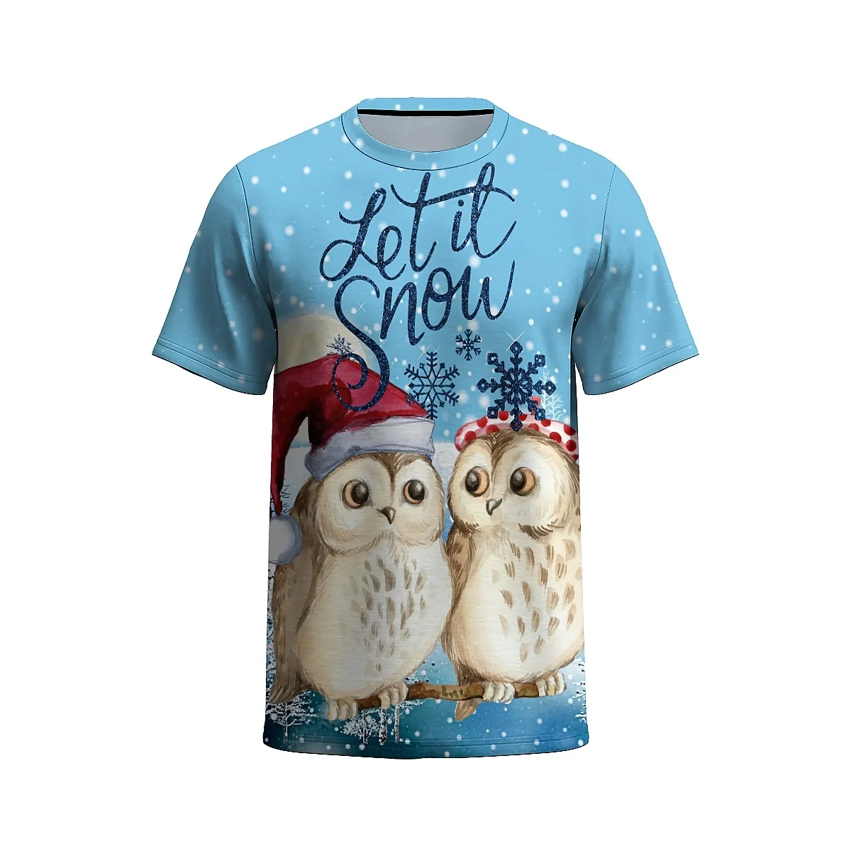 

LIASOSO Men's Christmas 3D Printed Cartoon T-Shirt Fashionable Short Sleeve Couples Everyday Wear Parties Holiday Cheer