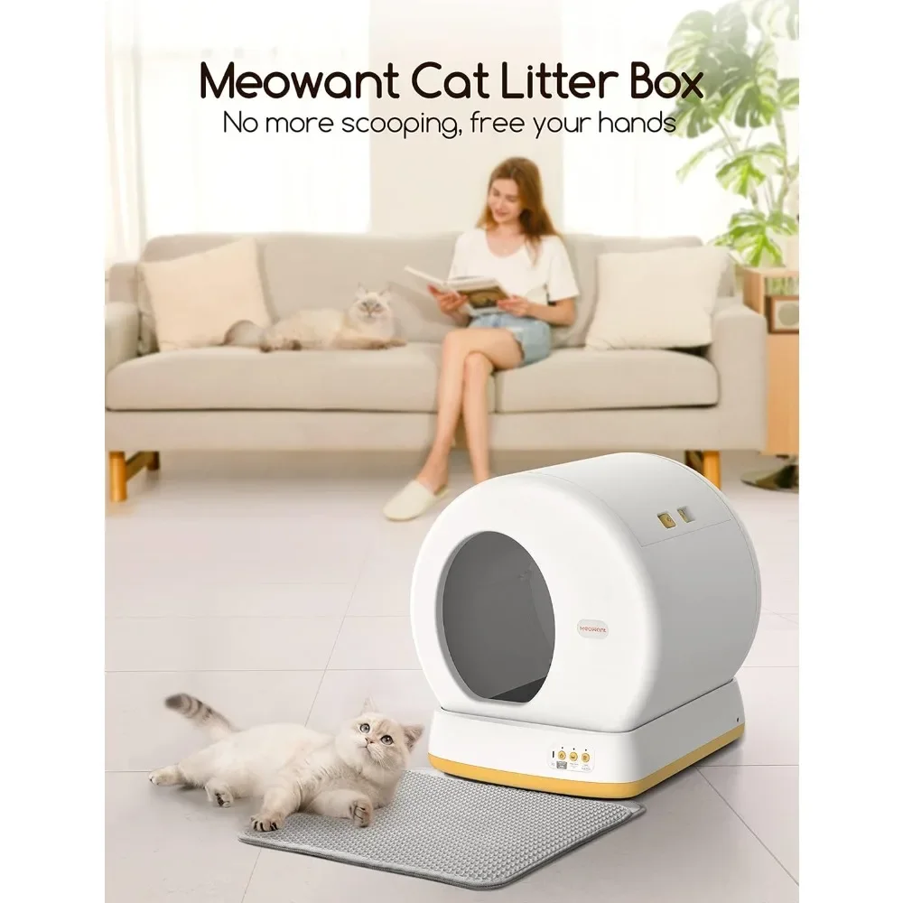 

Advanced Safety System Automatic Cat Litter Box Perfect for Multi Cats Cats Pet Products Pets Cats' Sandbox Toilet Sand Tray