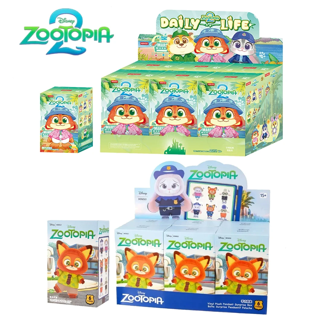

Новая серия коллекционных виниловых брелоков-сюрпризов Disney Zootopia 2: жители города, третье поколение