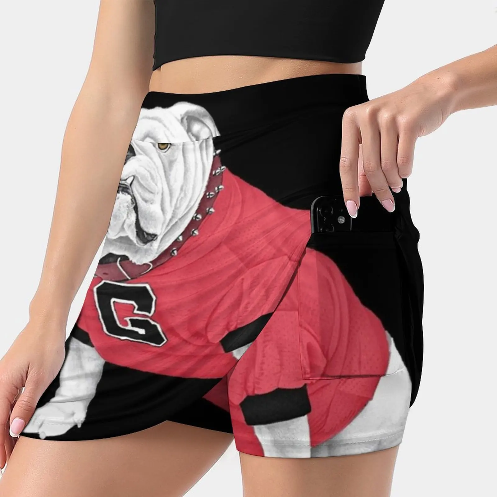 Uga X Women's skirt Y2K Summer Clothes 2022 Kpop Style Trouser Skirt With Pocket Go Dawgs Georgia Uga Uga X Que Smart Bulldogs