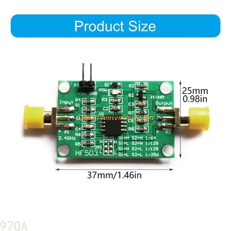 97QA High Performances RF Frequency Divider Module 1M 1100MHz voor precisies in DIY -elektronica