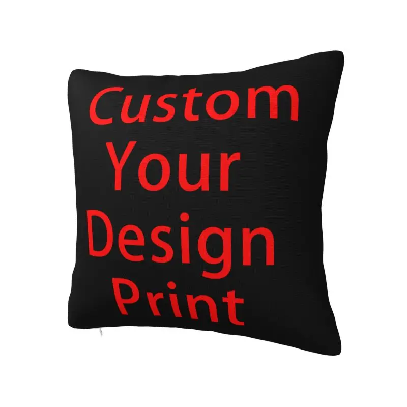 Custom Your Design Pillow Covers Home Decoration Customized Logo Printed Luxury Cushion Cover Soft Pillowcase