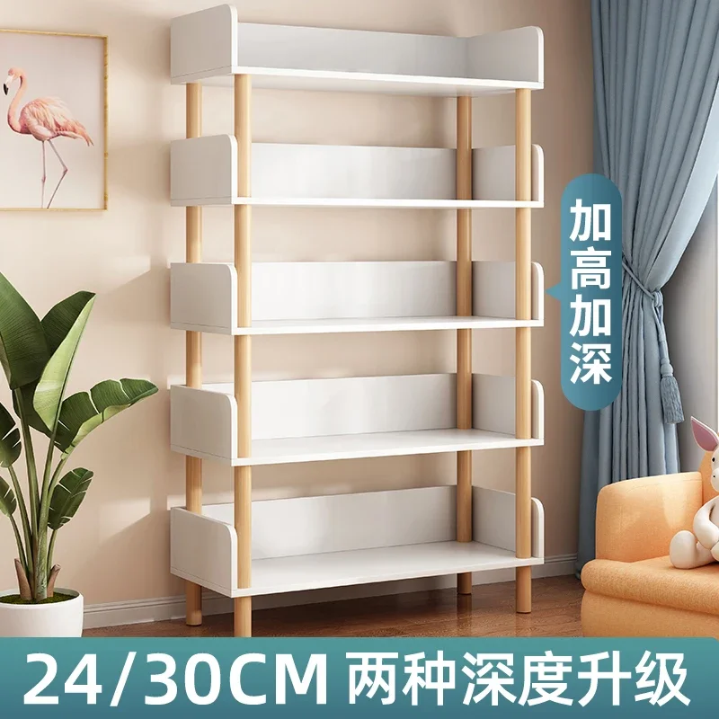 

Simple Bookshelf Floor Storage Rack Living Room Book Cabinet Multi-Layer Storage Rack Book Reading Rack