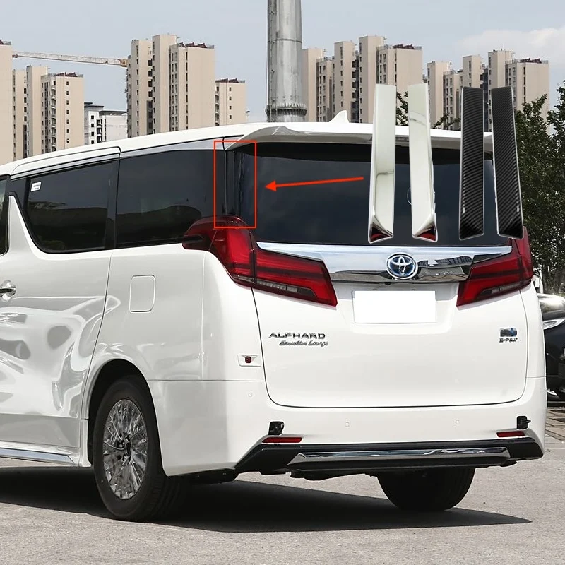 

Для Toyota Alphard Vellfire 2015-2021, корпус, заднее крыло, D-столб, задняя колонна, защитные полосы, Обложка, отделка, ABS, хромированный, автомобильный аксессуар