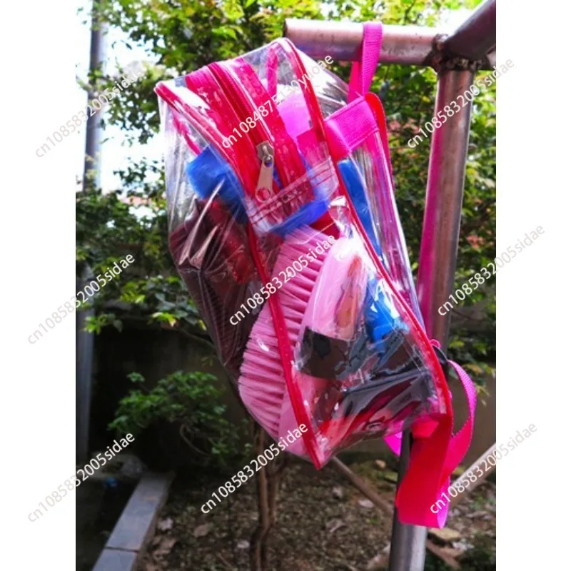 

Набор для ухода за лошадьми, 10 предметов: расческа для гривы и хвоста, массажная щетка, скребок для пота, крючок для копыт, щетка-скрабер