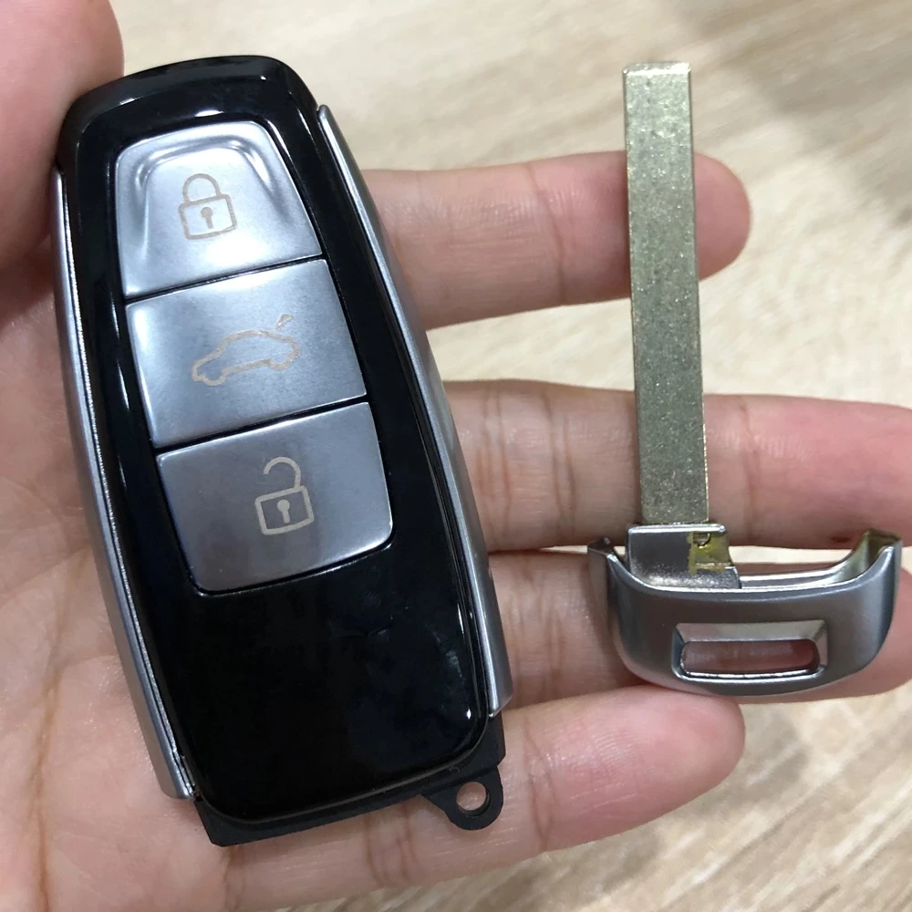 YIQIXIN Smart Remote Car Key Shell For Audi A1 A3 A4 A4L A5 A6 A7 A8 Quattro Q3 Q5 Q7 Q8 2017-2022 Fob Case Cover HU66 Blade Key