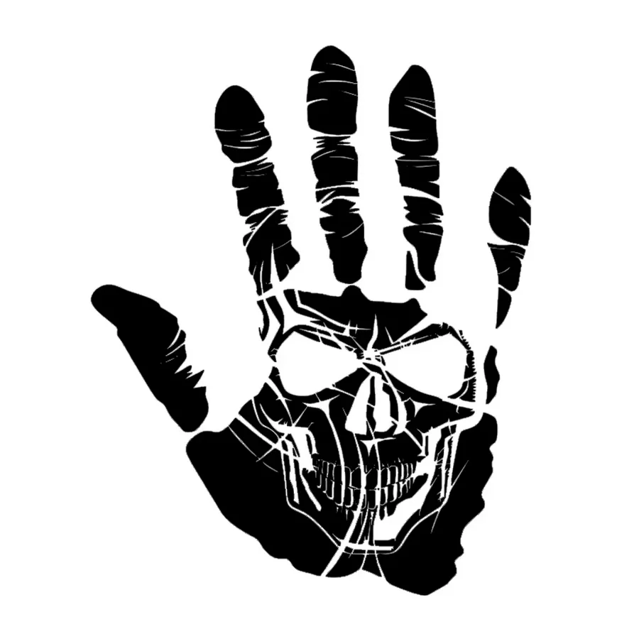 Skull Print On Palm… - image