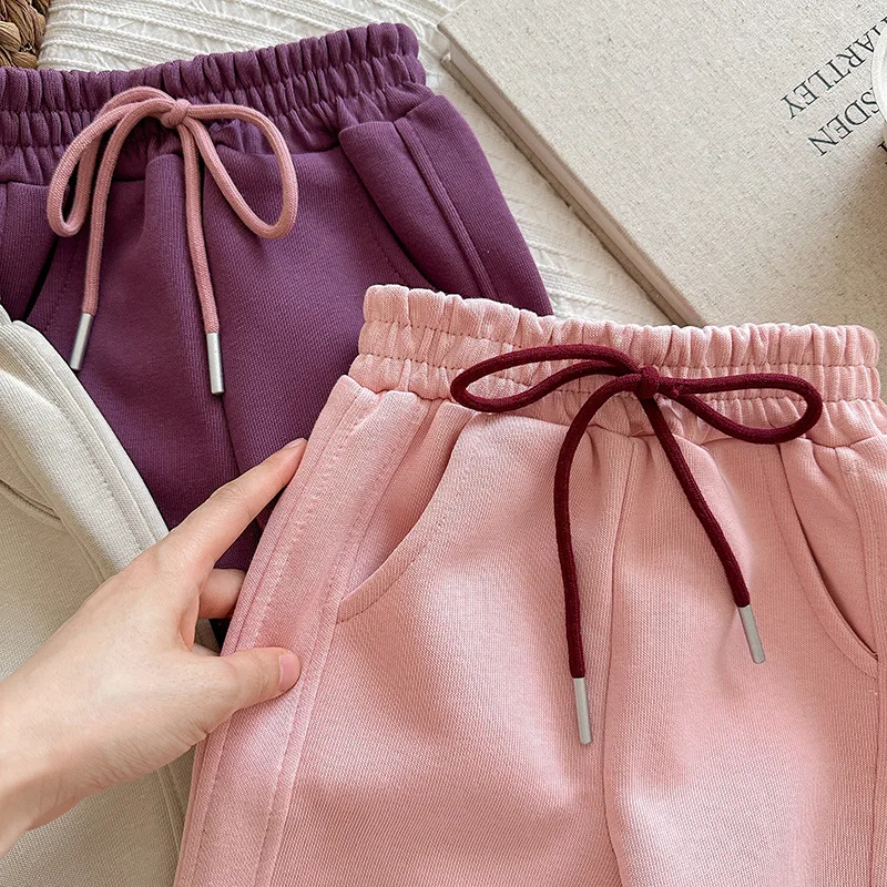 2-10T الرضع فتاة بانت طفل رضيع طفل صبي فتاة الخريف الشتاء ملابس عادية فضفاض الأطفال Sweatpant بنطال رياضي الشارع الشهير #5