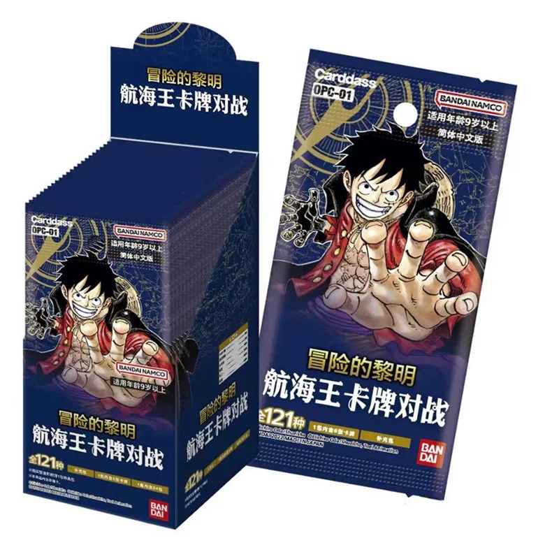 Brand New Bandai Genuine Adventure Dawn Card OPC01/02/03 Japanese Anime One Piece Collection Card Christmas Gift Children\'s Toys