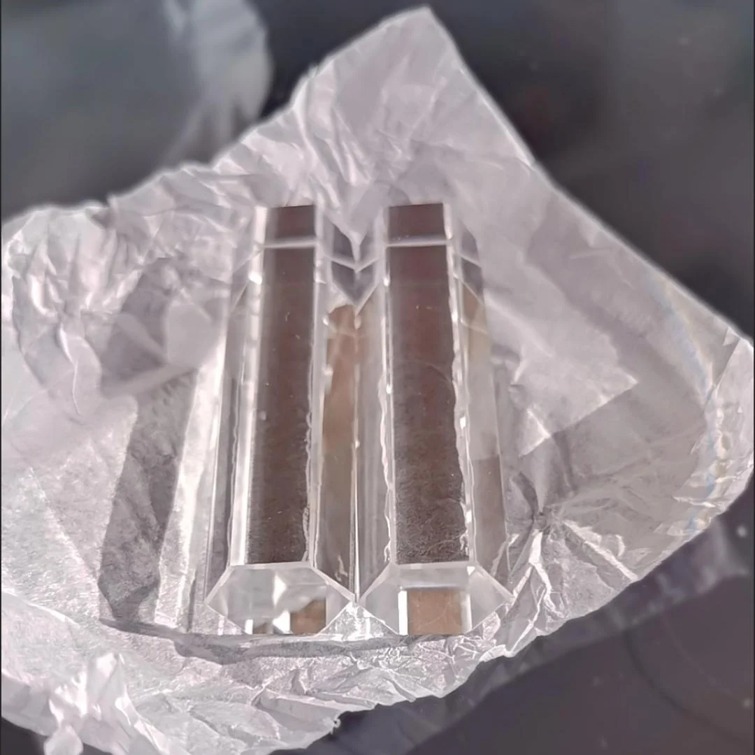 22x55 16.4X60mm Hexagonal Prism Light Guide Column  Optical Glass Physics Science Experiment