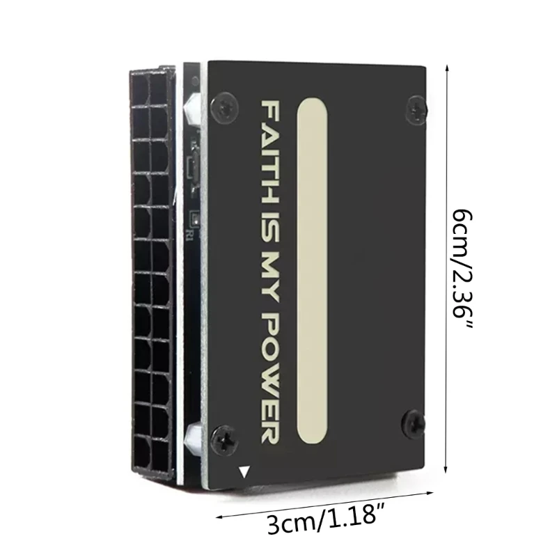 RGB ATX 24Pin 90 Graden Connector Adapter Stuurkop PC Voeding Computer Moederbord Accessoire Bedrading Artefact