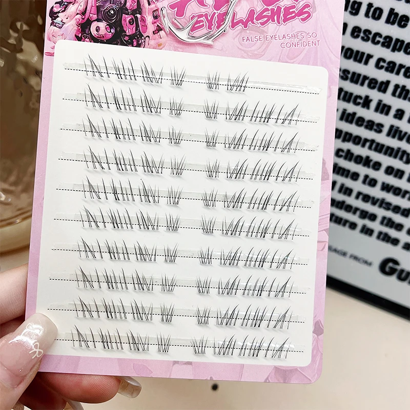 BQI coole untere Wimpern, kleberfreie falsche Wimpern, reiner Stil, lässt die Augen leicht vergrößern, einfach für Anfänger zu verwenden, niedrig