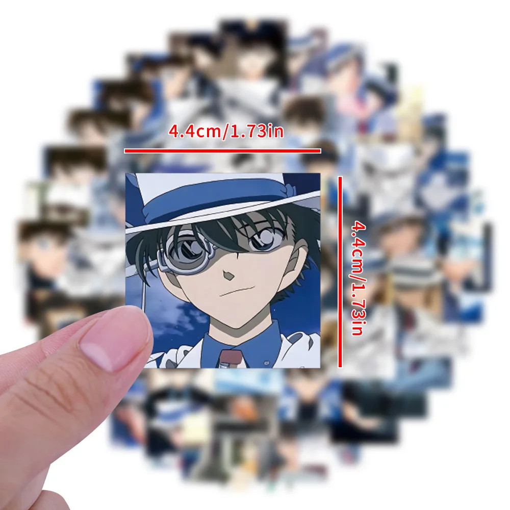 40/80PCS Cartoon Kuroba Kaito Stickers Anime Detective Conan Funny Decals DIY Notebook Phone Skateboard Fridge Bike Toy Graffiti