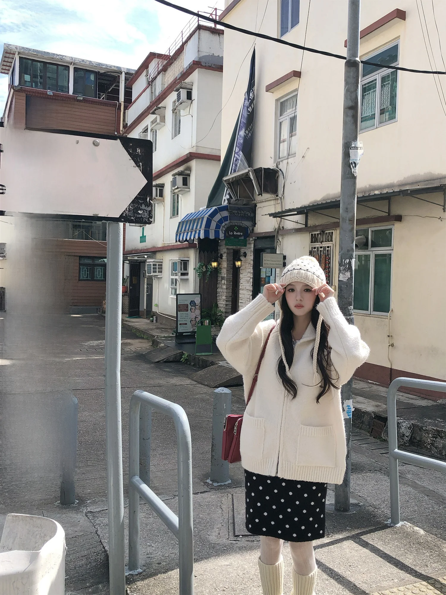 

Вязаный шерстяной кардиган Neurcz для женщин: зимний свитер с отложным воротником, на молнии, с мягкой подкладкой, свободный крой, комплект из двух предметов