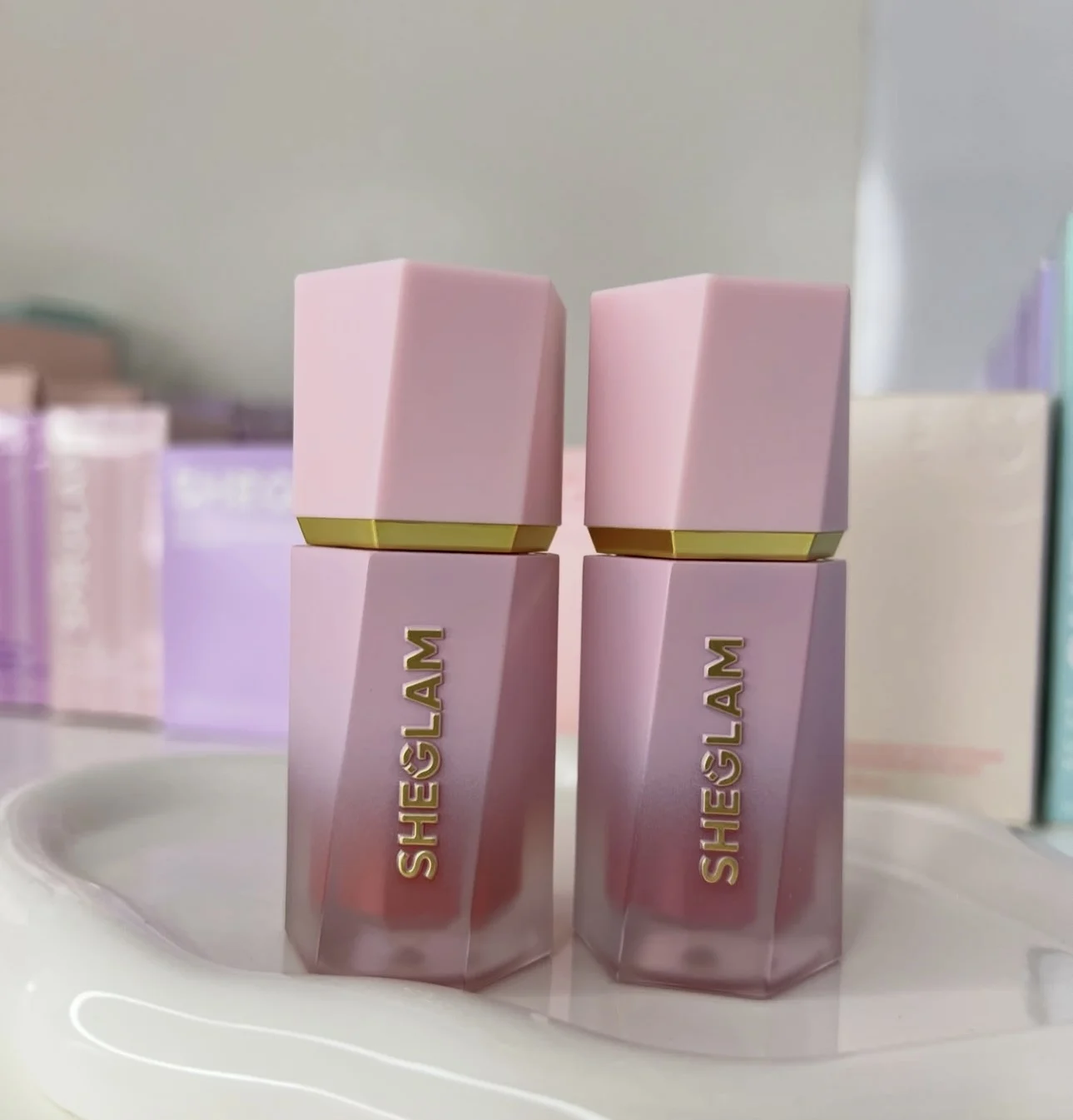 أحمر الخدود السائل الأصلي SHEGLAM اللون بلوم الإسفنج رئيس المخملية ماتي أحمر الخدود كعكة الحب لينة تان الذهبي الشمس الوجه أحمر الخدود